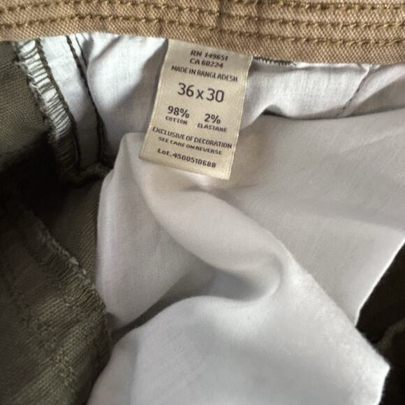 Legendary Outfitters Pants Men' 36X30 Green Canvas Cargo Utility Hiking Work - Picture 11 of 12